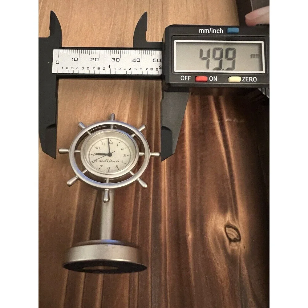 Steamboat Willie Disney Clock 3 Inches Tall New Battery